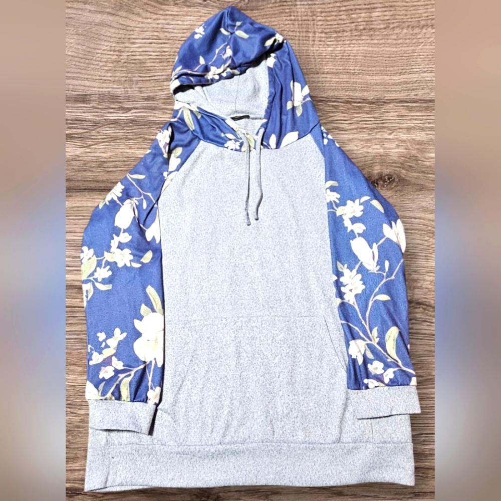 Loveu Dear Soft Baseball Style Long Sleeve Sweater with Hood Adult XL